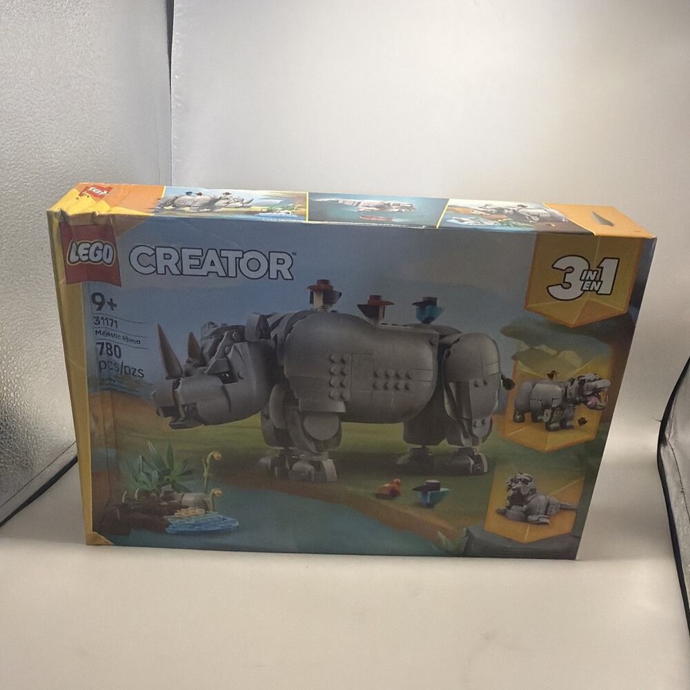 LEGO Creator 3 in 1 Wild Animals: Majestic Rhino with Birds Multicolor